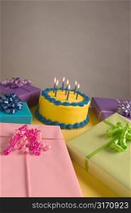 Presents and Birthday Cake
