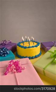 Presents and Birthday Cake