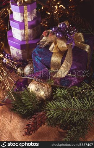 Presents for Merry Christmas and Happy New Year