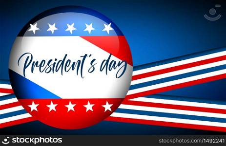 President&rsquo;s Day banners for United States holiday, 3d rendering
