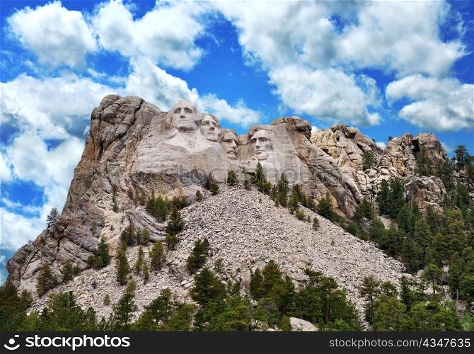 Presidential Sculpture At Mount Rushmore National Monument, South Dakota.