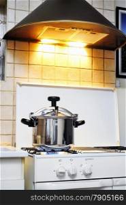 Pressure cooker stainless steel French-made for cooking food in steam