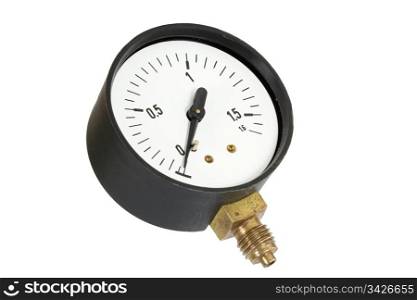 Pressure meter isolated, isolated on white background