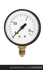 Pressure meter, isolated on white background