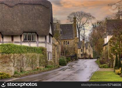 Pretty architecture at Stanton, Gloucestershire, England.