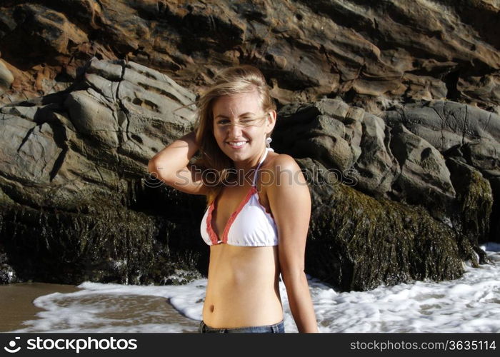 Pretty girl on the beach