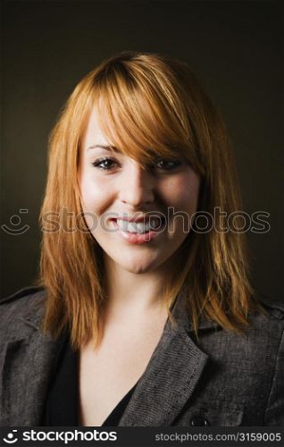 Pretty smiling woman headshot