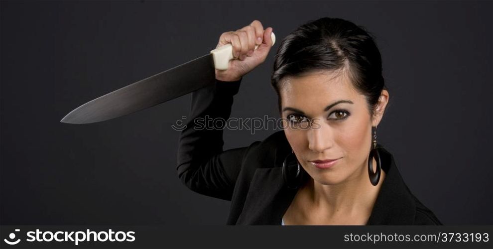 Pretty Woman getting ready to stab you