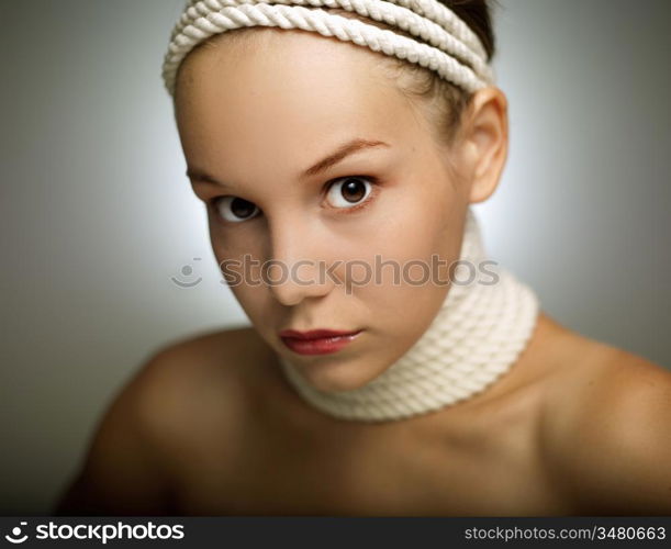 Pretty young woman portrait ( shallow depth of field)