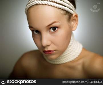 Pretty young woman portrait ( shallow depth of field)