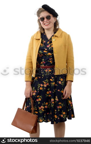 pretty young woman with clothes and sunglasses 1940