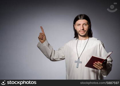 Priest man in religious concept