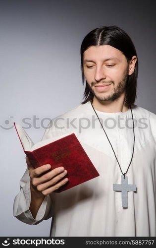 Priest man in religious concept