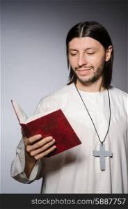 Priest man in religious concept