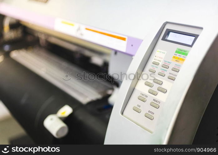Printer control panel
