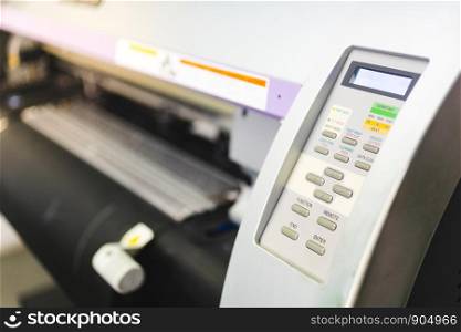 Printer control panel