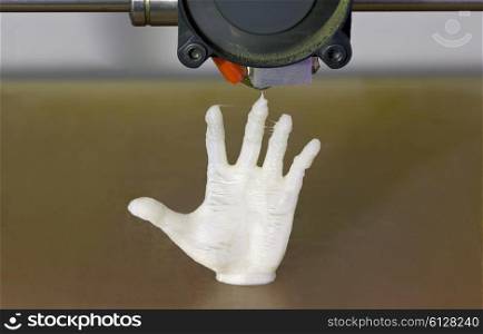 Printing Human Hand with 3D Printer