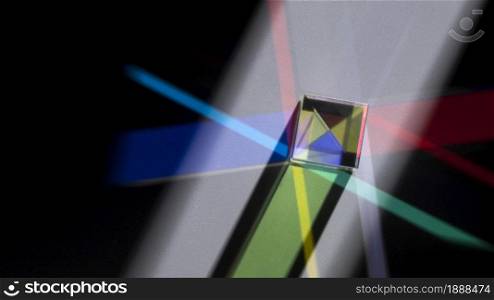 prism dispersing colorful lights . Resolution and high quality beautiful photo. prism dispersing colorful lights . High quality and resolution beautiful photo concept