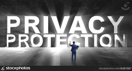 Privacy protection concept in modern IT technology