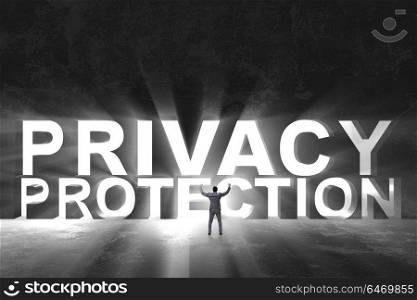 Privacy protection concept in modern IT technology