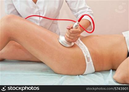 procedure for women hip against cellulite and fat. procedure