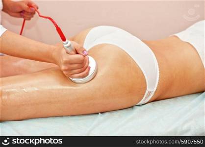 procedure for women hip against cellulite and fat. procedure