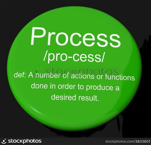 Process Definition Button Showing Result From Actions Or Functions. Process Definition Button Shows Result From Actions Or Functions
