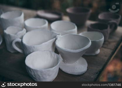 process of clay ceramic pot, handcraft to make ceramic from clay