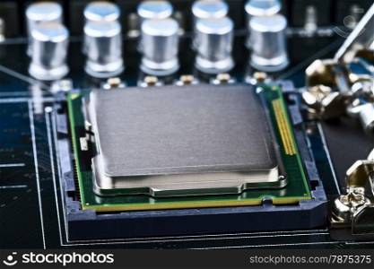 processor socket on computer motherboard