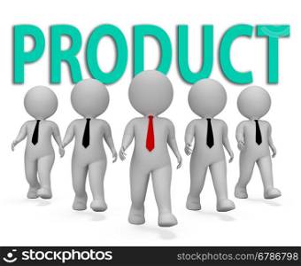 Product Businessmen Meaning Store Entrepreneurial And Goods 3d Rendering