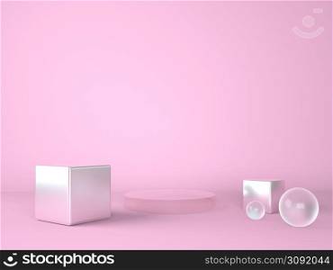 Product podium on pastel background 3d. Abstract minimal geometry concept. Studio stand platform theme. Business marketing presentation stage.. Product podium on pastel background 3d. Abstract minimal geometry concept. Studio stand platform theme. Exhibition and business marketing presentation stage.