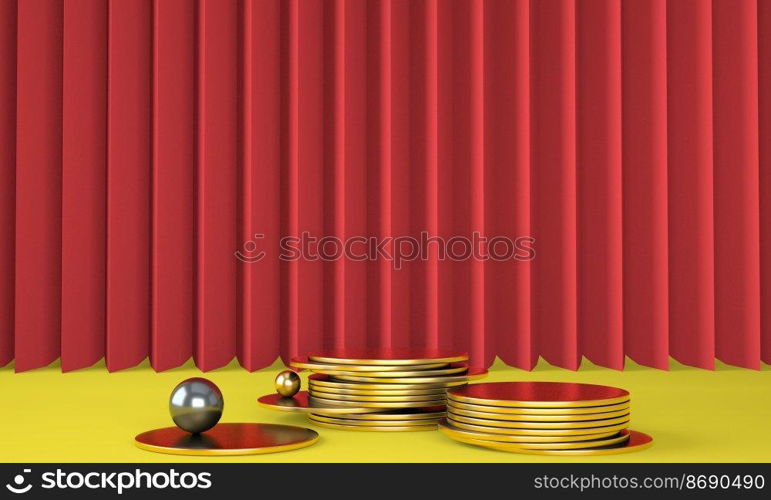 Product podium with money on pastel background 3d. Abstract minimal geometry concept. Studio stand platform theme. Exhibition and business marketing presentation stage. 3d rendering.. Product podium with money on pastel background 3d. Abstract minimal geometry concept. Studio stand platform theme. Exhibition and business marketing presentation stage.