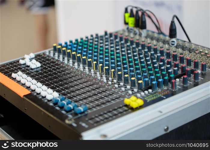 Professional Audio Sound Mixer Control, Electronic Music Equipment.. Professional Audio Sound Mixer Control, Electronic Music Equipment