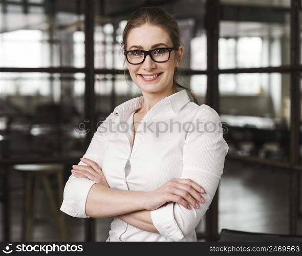 professional businesswoman indoors