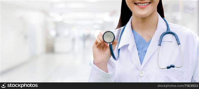 Professional doctor at the hospital. Medical healthcare business and doctor service.