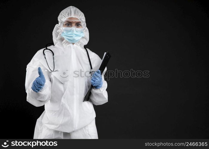 professional doctor wearing pandemic medical equipment 6