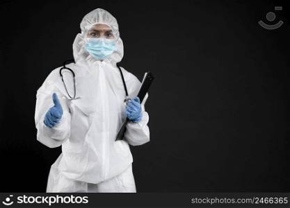 professional doctor wearing pandemic medical equipment 6