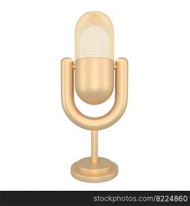 Professional microphone on stand 3d icon. Audio equipment for broadcasts and interviews. Karaoke speaker for music recording studio. Instrumentation for presentations. 3d render. Professional microphone on stand 3d icon. Audio equipment for broadcasts and interviews. Karaoke speaker for music recording studio. Instrumentation for presentations. 3d render.