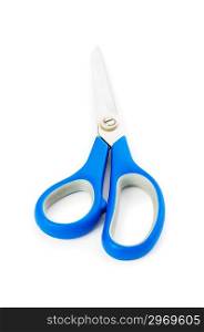 Professional scissors isolated on the white background