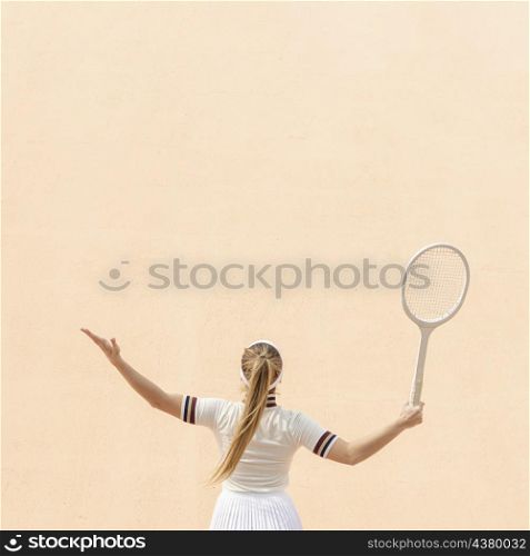 professional woman tennis player field