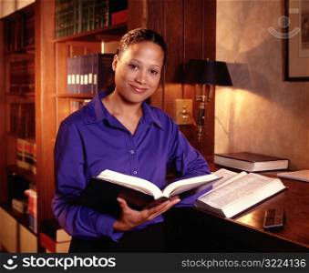 Professional Woman with Book