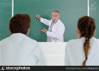 professor giving lecture