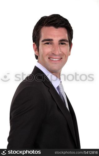 Profile of young businessman