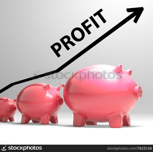 Profit Arrow Showing Sales And Earnings Projection