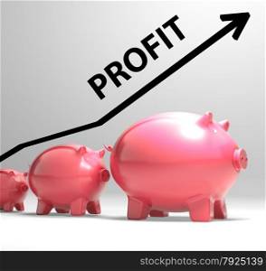 Profit Arrow Showing Sales And Earnings Projection