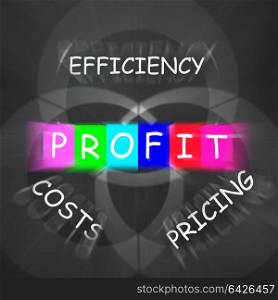 Profit Displaying From Efficiency in Costs and Pricing