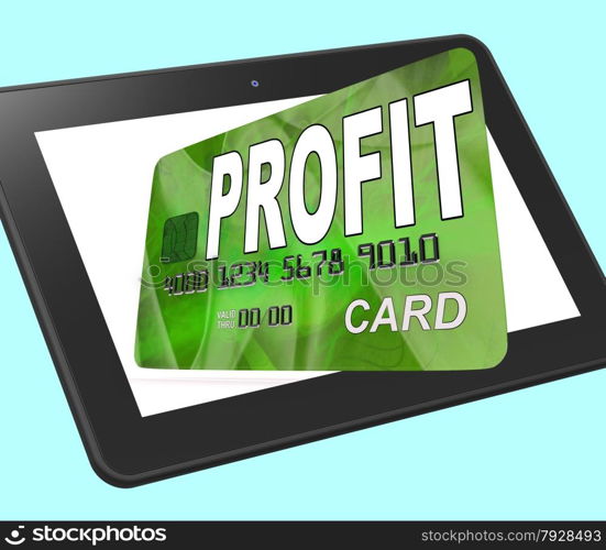Profit on Credit Debit Card Calculated Showing Earn Money
