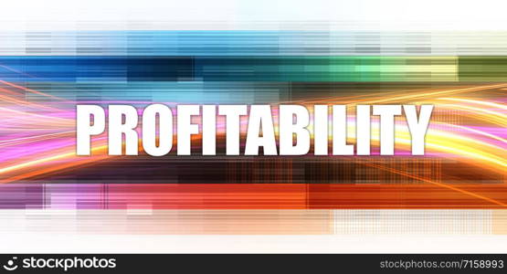 Profitability Corporate Concept Exciting Presentation Slide Art. Profitability Corporate Concept