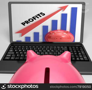 Profits Increasing Graph Showing Growth Investment And Earnings