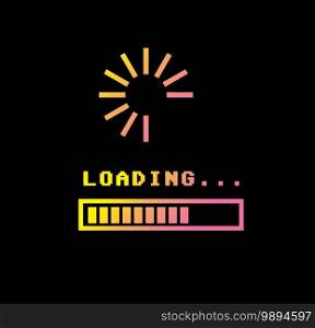 progress loading bar, loading icon, loading illustration